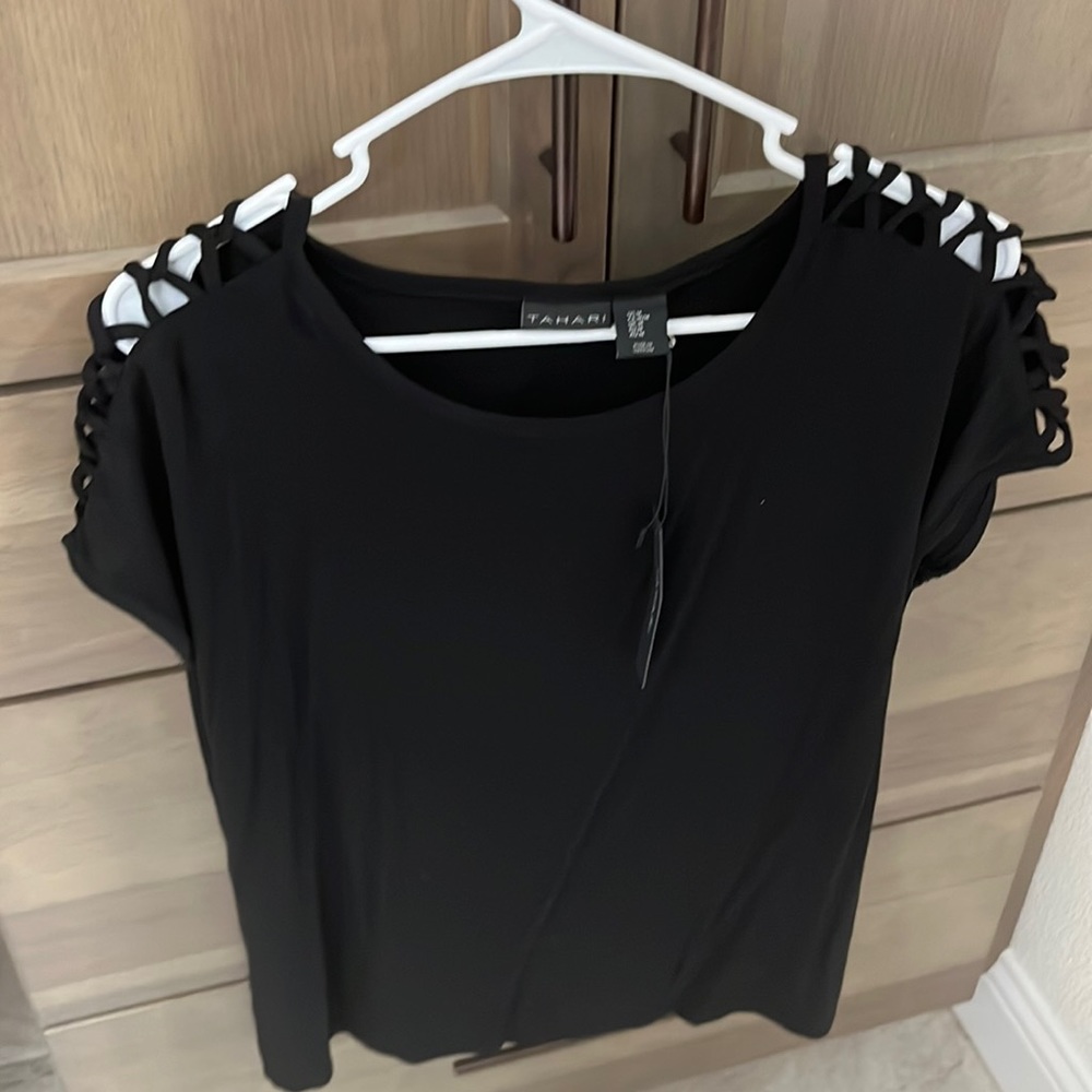Tahari Strappy T